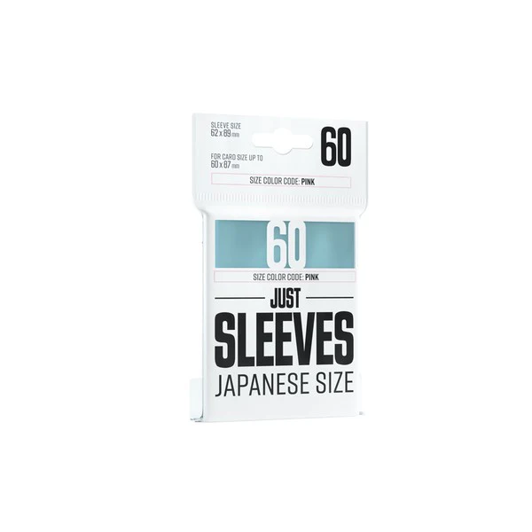 UNIT Gamegenic Just Sleeves: Japanese Size Clear (60 ct.)